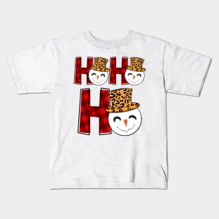 ho ho ho snowman Kids T-Shirt